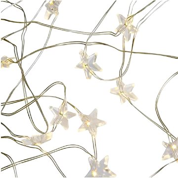 

Aca Lighting Hvězdičky, studená bílá, 200 cm, IP20, 2× AA