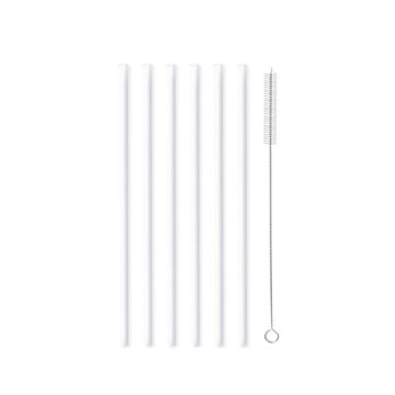 

Vialli Design Brčko skleněné bílé, rovné 200 mm, 6 ks + kartáček_6612