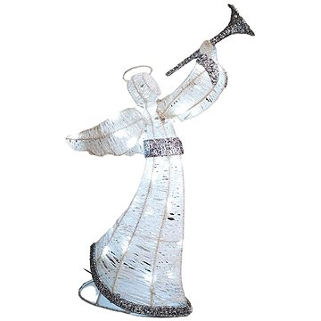 

DECOLED Světelný anděl 50 cm, ledově bílý na baterie
