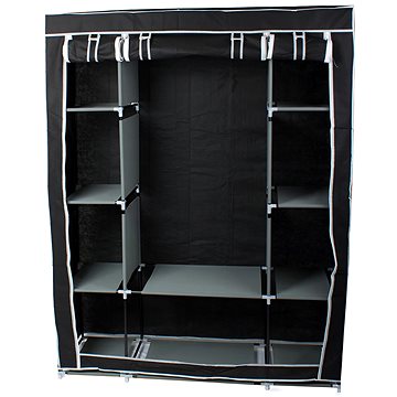 

Verk 01494 Dvojitá skříň na oblečení 162 × 125 × 42 cm černá