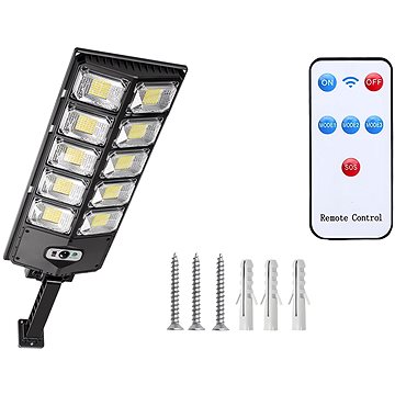 

Verk 12325 Pouliční osvětlení solární 420 LED COB, IP67, černé