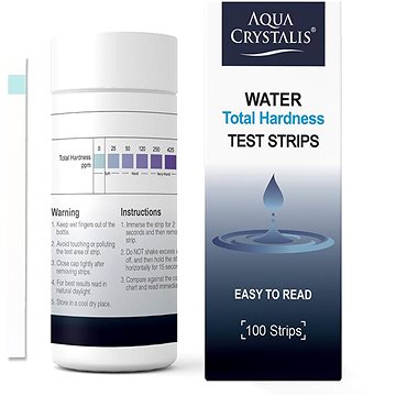 

Aqua Crystalis Testovací proužky pro stanovení celkové tvrdosti vody 100 ks