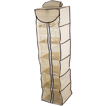 

Verk 01335 Závěsný organizér s 5 přihrádkami, fóĺie 30 × 30 × 100 cm béžový