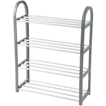 

DOCHTMANN Botník 50 × 19 × 66 cm 4 police šedý, plast