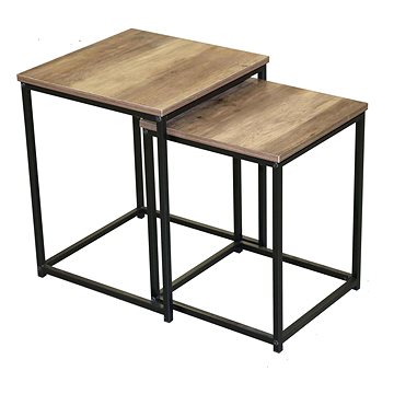 

DOCHTMANN Joya Odkládací stolek 40 × 40 × 50 cm stohovatelný čtvercový 2 ks