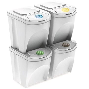 

PROSPERPLAST Sortibox 4 × 35 l popelavý