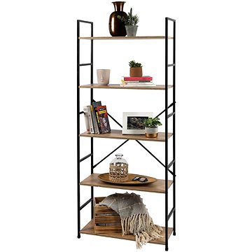 

DOCHTMANN Regál policový Colorado kov, 58,5 × 23,5 × 144 cm dub