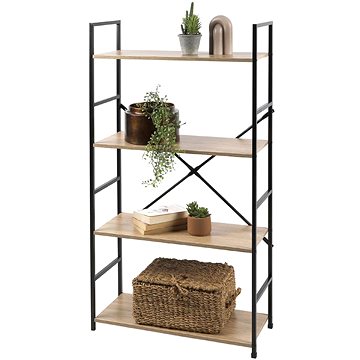

DOCHTMANN Regál policový Colorado kov, 58,5 × 23,5 × 112 cm dub
