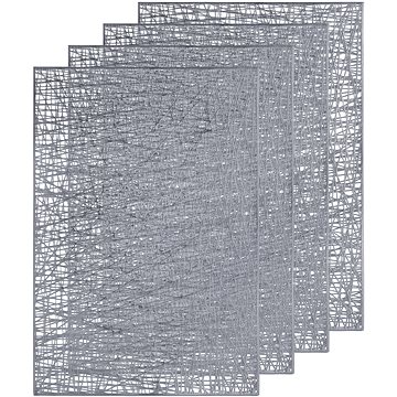 

Vergionic 7938 PVC podložky na stůl 30 × 45 cm, 4 ks, stříbrné