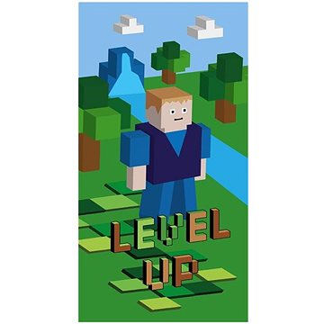 

4sleep Dětská osuška 70 × 140 cm, Minecraft zelený