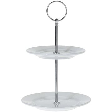 

EH Excellent Houseware Dvoupatrový porcelánový podnos