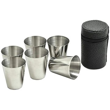 

APT AG171B Nerezové panáky v koženkovém pouzdře 6 × 30 ml