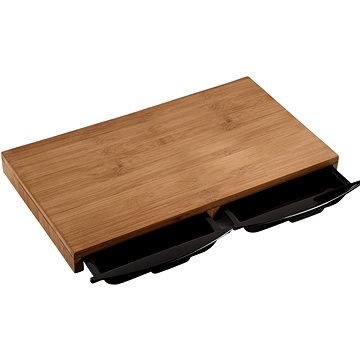 

KESPER Prkénko z tmavého bambusu se šuplíky 50 × 28,5 × 4,5 cm
