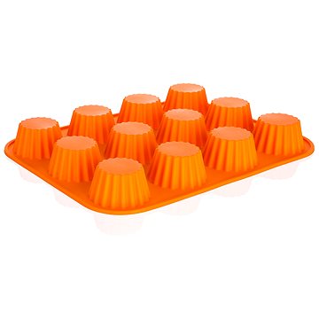 

Baquet Forma na 12 košíčků silikonová Culinaria Orange 32 × 24 × 3,4 cm