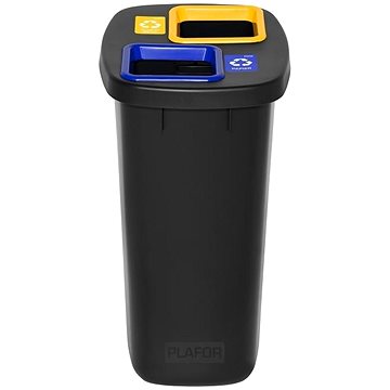 

Vybaveniprouklid Odpadkový koš na tříděný odpad Duobin 2 × 45 l, barevný rámeček, papír a plast