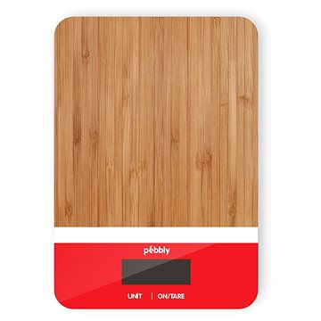 

Pebbly PEB-BRR Elektronická kuchyňská váha, červená