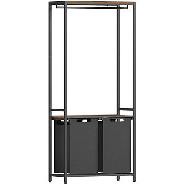 

Houseland Koš na prádlo Vasagle Lumax 2 × 46 l, černý