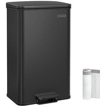 

Houseland Odpadkový koš s víkem Jespra 40 l, černý