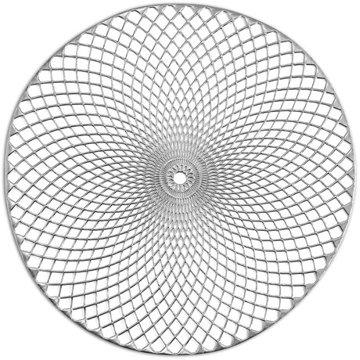 

Zeller Prostírání Mandala kulaté plastové stříbrné, průměr 38 cm