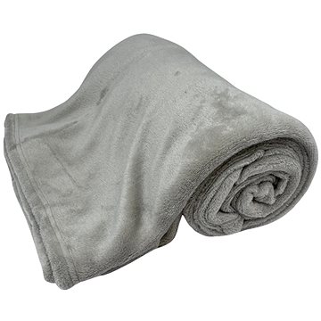 

Home Elements Mikroflanelová deka, světle šedá, kolekce Záplaty