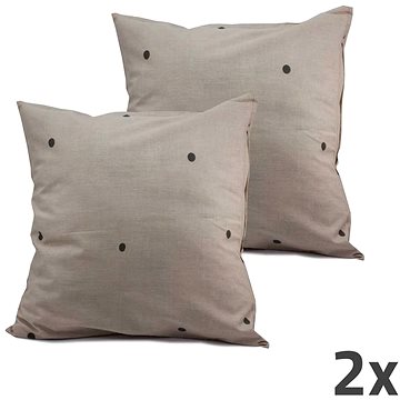 

HOME ELEMENTS Povlak na polštář světle šedý, sada 2 ks