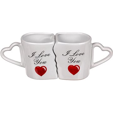 

GiftyCity Hrníčky pro zamilované, I love you, 2 × 250 ml