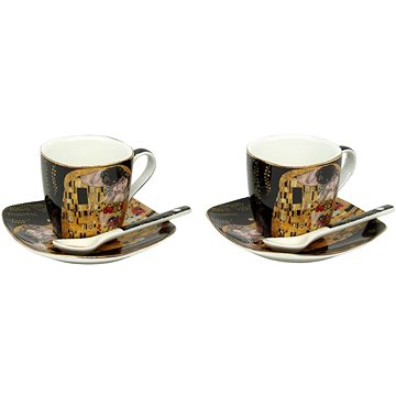 

Home Elements Espresso šapo sada 2 × 90 ml, Klimt polibek černý