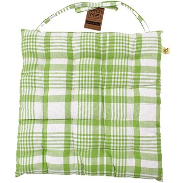 

HOME ELEMENTS Podsedák prošívaný 40 × 40, Zelenobílé kostky 1 ks