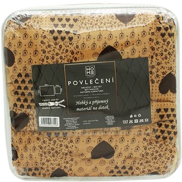 

Home Elements Povlečení mikroflanel na jednolůžko, Srdce