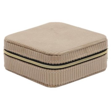 

Home Styling Collection Šperkovnice, manšestr 12 × 12 × 5 cm, béžová