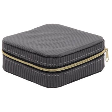 

Home Styling Collection Šperkovnice, manšestr 12 × 12 × 5 cm, černá