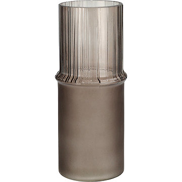 

Home Styling Collection Skleněná váza MATTE, průměr 10,8 × 25 cm, šedá