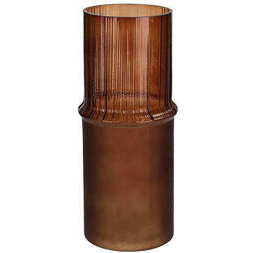 

Home Styling Collection Skleněná váza MATTE, průměr 10,8 × 25 cm, hnědá