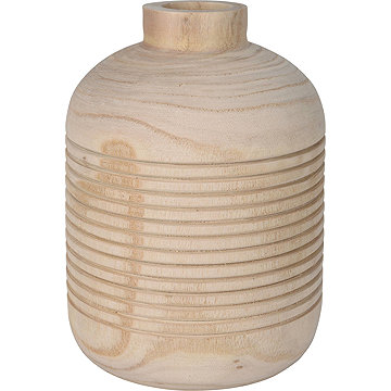 

Home Styling Collection Dřevěná váza, průměr 15 cm, béžová