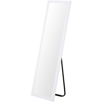 

Home Styling Collection Stojací zrcadlo obdélníkové 126 cm, bílá barva