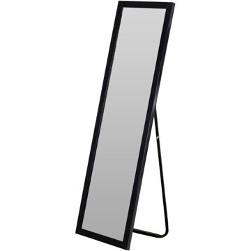 

Home Styling Collection Stojací zrcadlo obdélníkové 126 cm, černé
