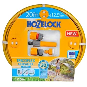 

HOZELOCK Hadice zahradní 20m Ultraflex Hose Starter Set 1/2" šedo/žlutá - délka 20 m