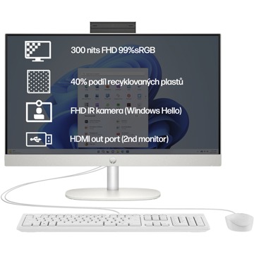 

HP 27-cr0001nc White