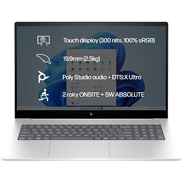

HP ENVY 17-da0002nc Silver Kovový