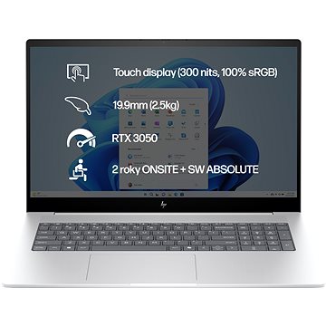 

HP ENVY 17-da0003nc Glacier Silver Touch Kovový