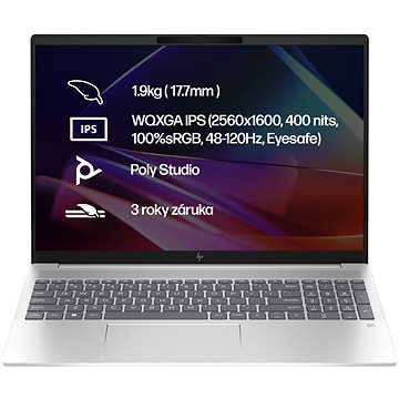 

HP Pavilion Plus 16-ab1001nc Natural silver aluminum Celokovový