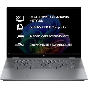 HP OmniBook X Flip AI 16-ar0003nc Meteor Silver