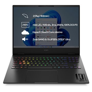 

OMEN Transcend 16-u0910nc Shadow Black Celokovový