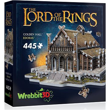

WREBBIT 3D puzzle Pán prstenů: Zlatá síň Edoras 445 dílků