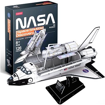 

CUBICFUN 3D puzzle NASA: Raketoplán Discovery 126 dílků