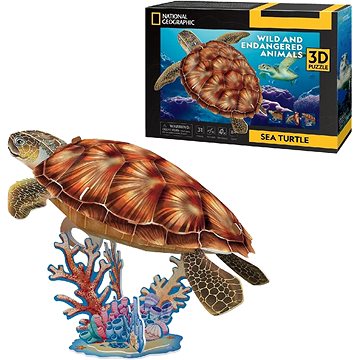 

CUBICFUN 3D puzzle National Geographic: Mořská želva 31 dílků
