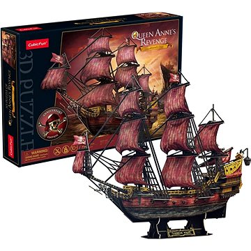 

CUBICFUN 3D puzzle Plachetnice Queen Anne's Revenge 391 dílků