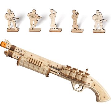 

ROBOTIME Rokr 3D dřevěné puzzle Brokovnice Terminator M870 172 dílků
