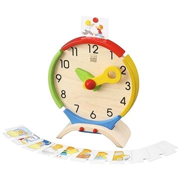 Plan Toys Hodiny Nauč se čas - Didaktická hračka