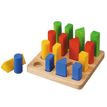 

Plan Toys Deska s geometrickými tvary